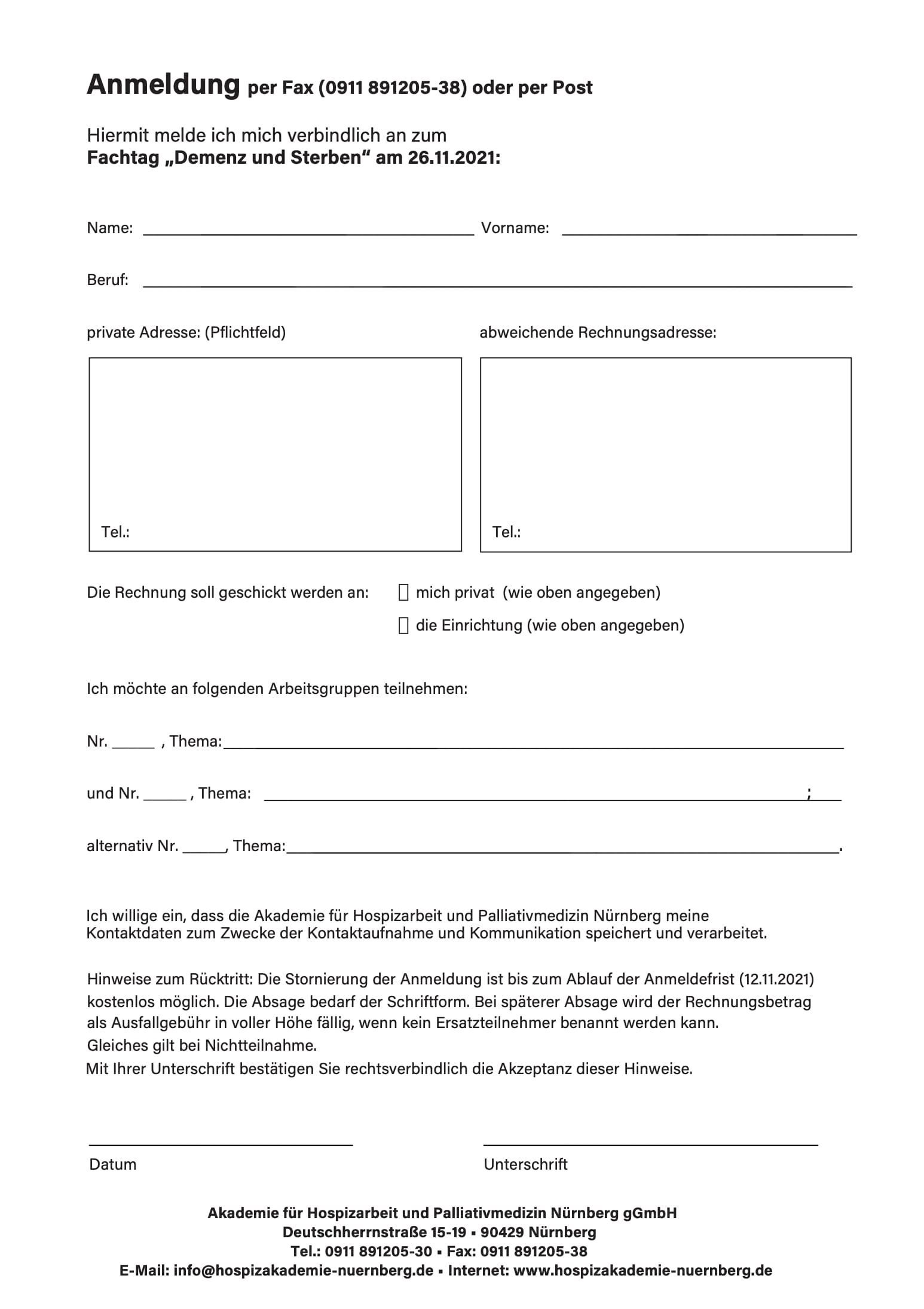 Anmeldeformular Fachtag Bild